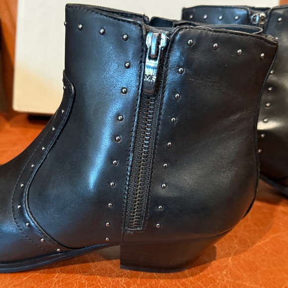Black Leather Mark Fisher Women’s Ankle Boots - Picture 6 of 8